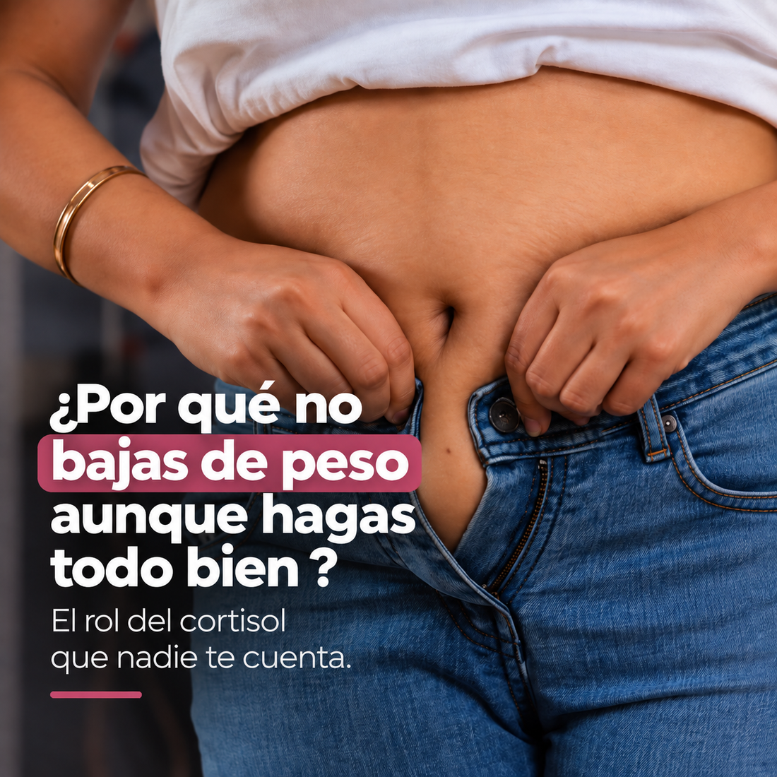 Por qué no bajas de peso aunque hagas todo bien — el rol del cortisol que nadie menciona