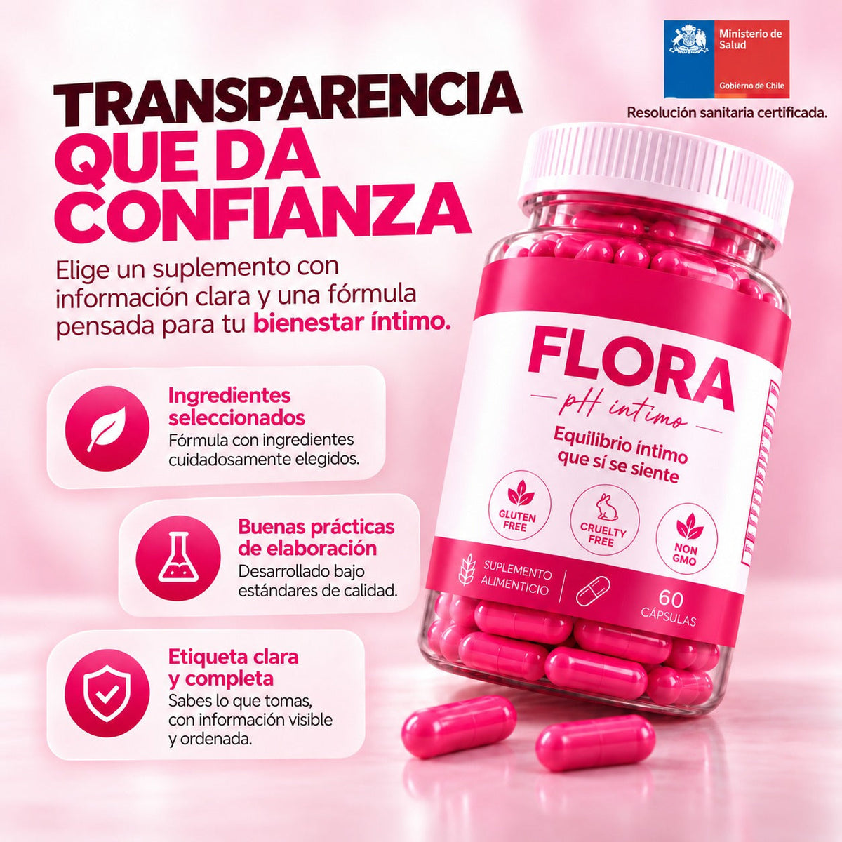FLORA · pH íntimo